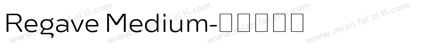 Regave Medium字体转换